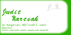 judit marcsak business card